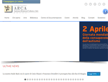 Tablet Screenshot of fondazionearca.org